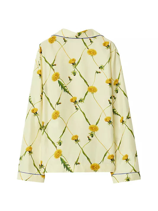 Burberry  Blusa de seda con flores