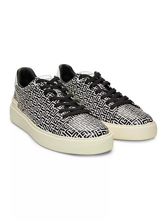 Balmain Zapatillas bajas de cuero B-Court