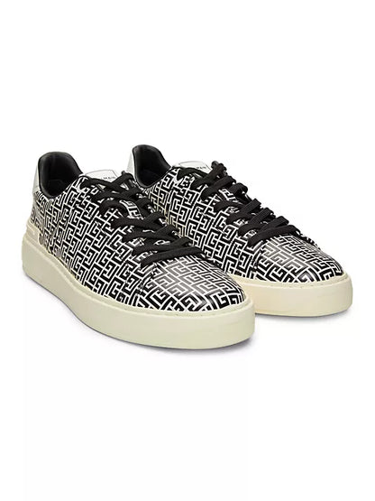 Balmain Zapatillas bajas de cuero B-Court