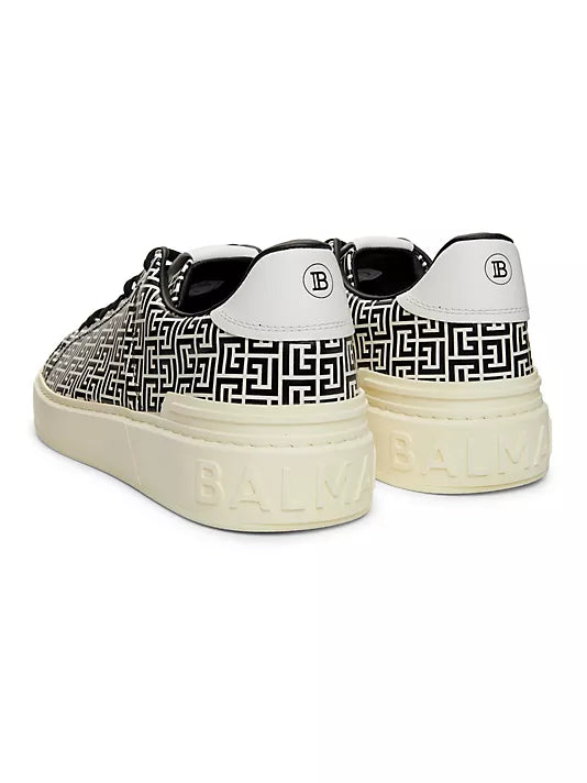 Balmain Zapatillas bajas de cuero B-Court