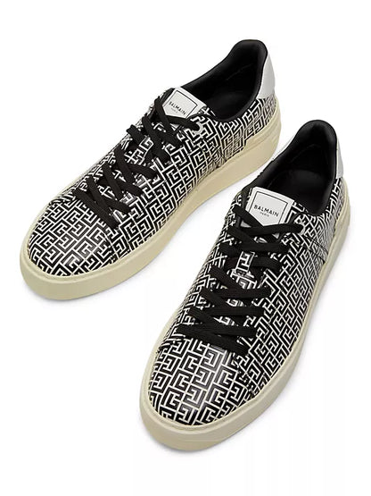 Balmain Zapatillas bajas de cuero B-Court