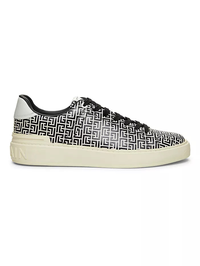 Balmain Zapatillas bajas de cuero B-Court
