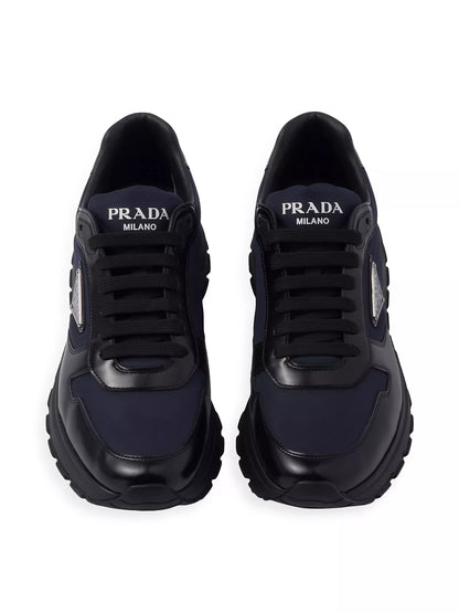 Prada  Zapatillas Prada de piel cepillada y re-nailon