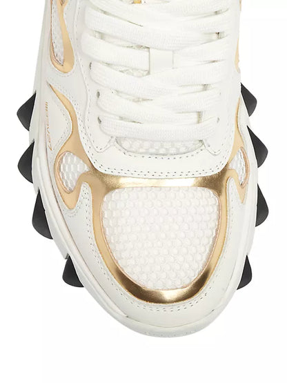 Balmain  Zapatillas de piel y malla B-East