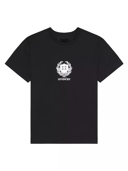 Camiseta con escudo de Givenchy en algodón