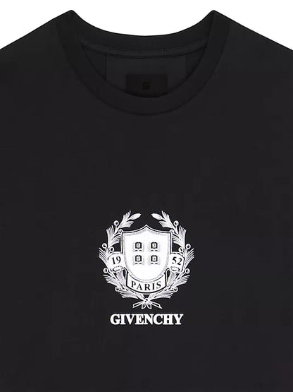 Camiseta con escudo de Givenchy en algodón