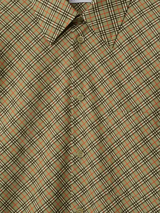 Burberry camisa con cuadros estampados