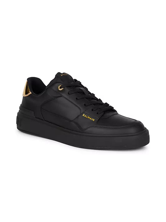 Balmain Men's B-Court Leather Low-Top Sneakers