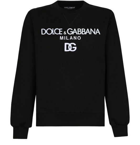 Sudadera con bordado DG de Dolce & Gabbana en negro