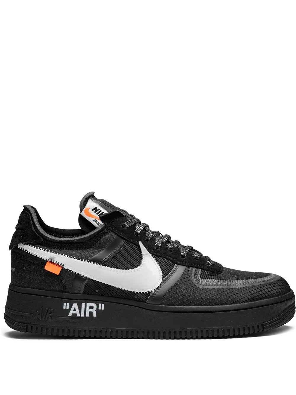 Nike x Off-White Las 10: zapatillas Air Force 1 Low "Black"