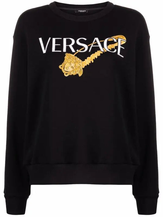 Versace Sudadera negra y dorada de mujer