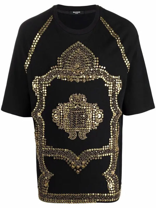 CAMISETA BALMAIN BORDADA Tachuelas