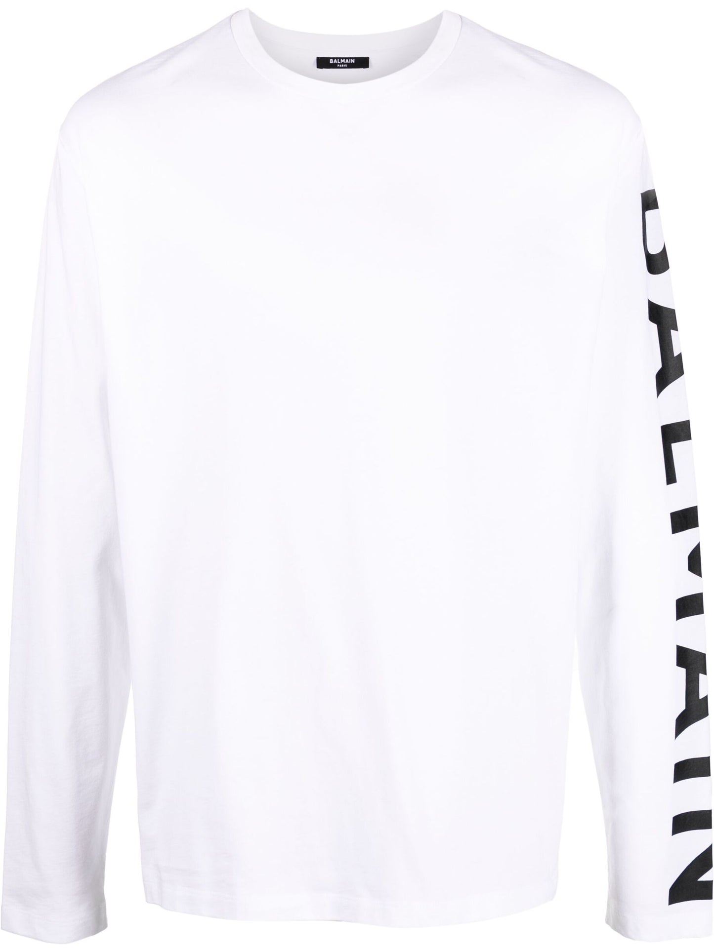 Balmain Camiseta de manga larga con estampado de logotipo