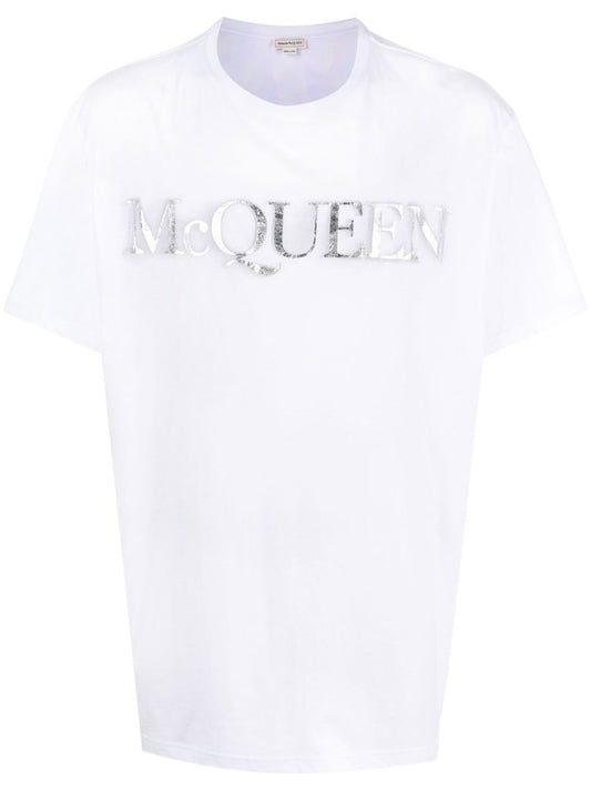 Alexander McQueen Camiseta con estampado de logotipo