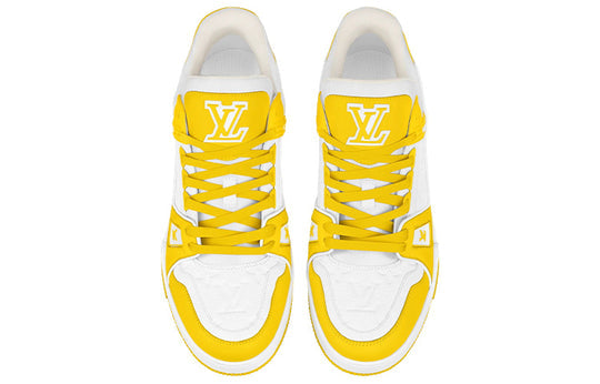 LOUIS VUITTON LV TRAINER 'WHITE YELLOW' 1AA6XM