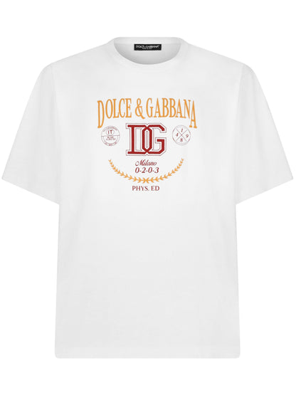 Dolce & Gabbana Camiseta con estampado de logotipo interlock