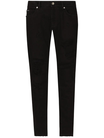 Dolce & Gabbana jeans ajustados rotos