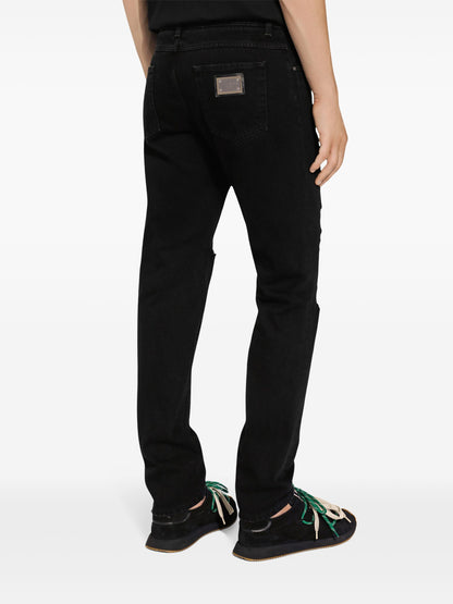Dolce & Gabbana jeans ajustados rotos