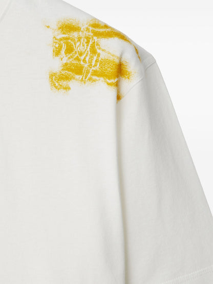 Burberry Camiseta de algodón del caballero ecuestre