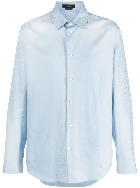 Versace Allover Cotton-Jacquard Shirt