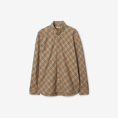 Burberry Camisa de algodón a cuadros