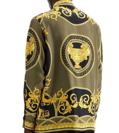 Versace camisa de seda La Coupe des Dieux