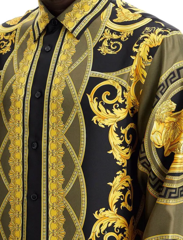 Versace camisa de seda La Coupe des Dieux