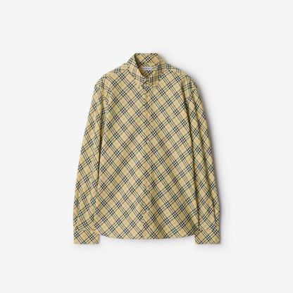 Burberry Camisa de algodón a cuadros