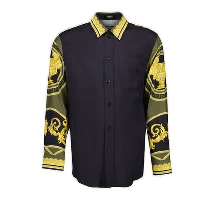 VERSACE CAMISA CON BOTONES ESTAMPADO BARROCO