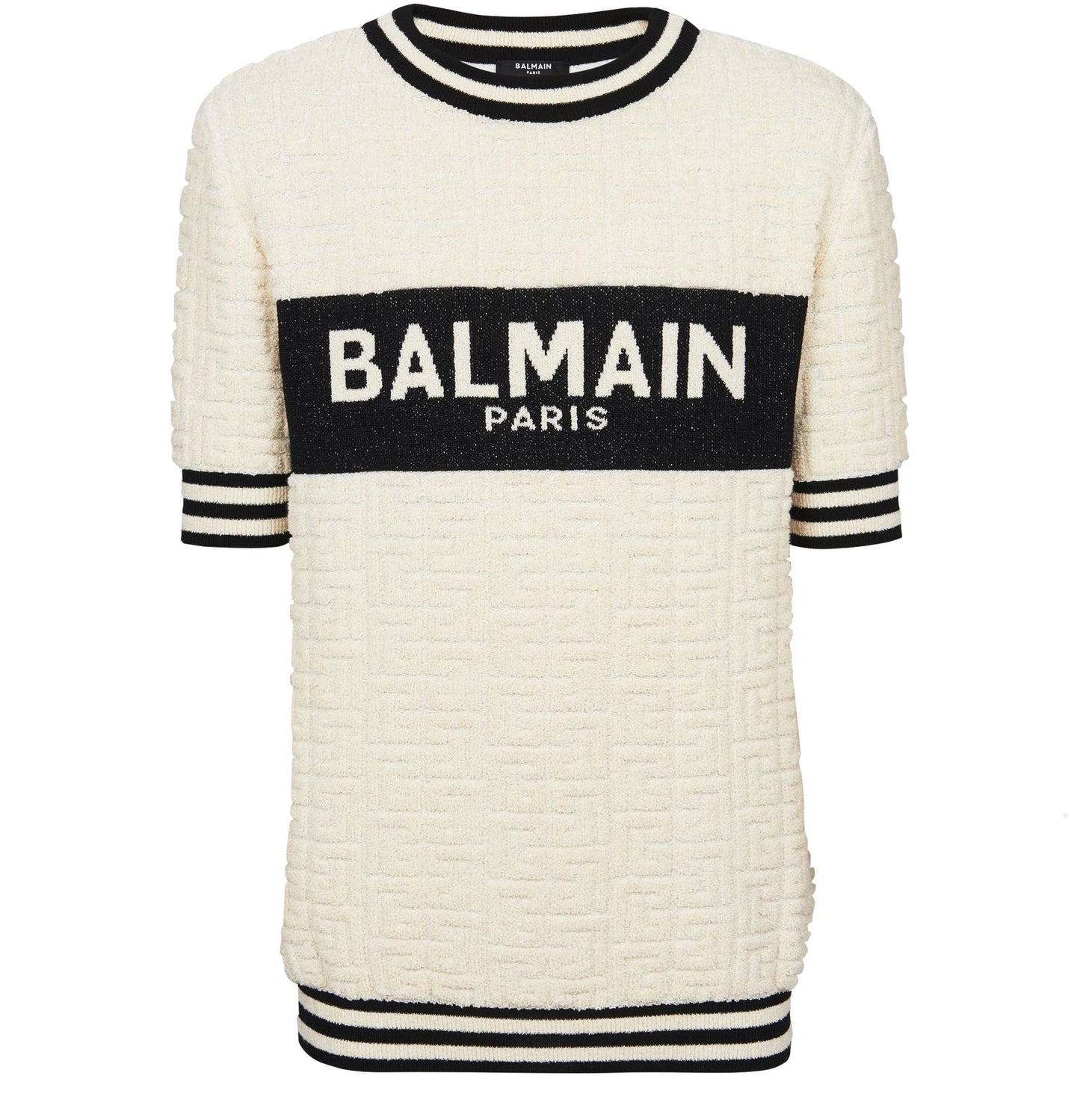 Camiseta Balmain De Algodón Terry