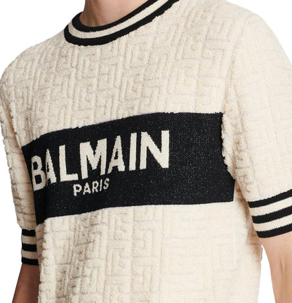 Camiseta Balmain De Algodón Terry