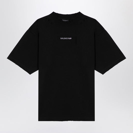 Balenciaga Balenciaga Back Black Jersey T Shirt