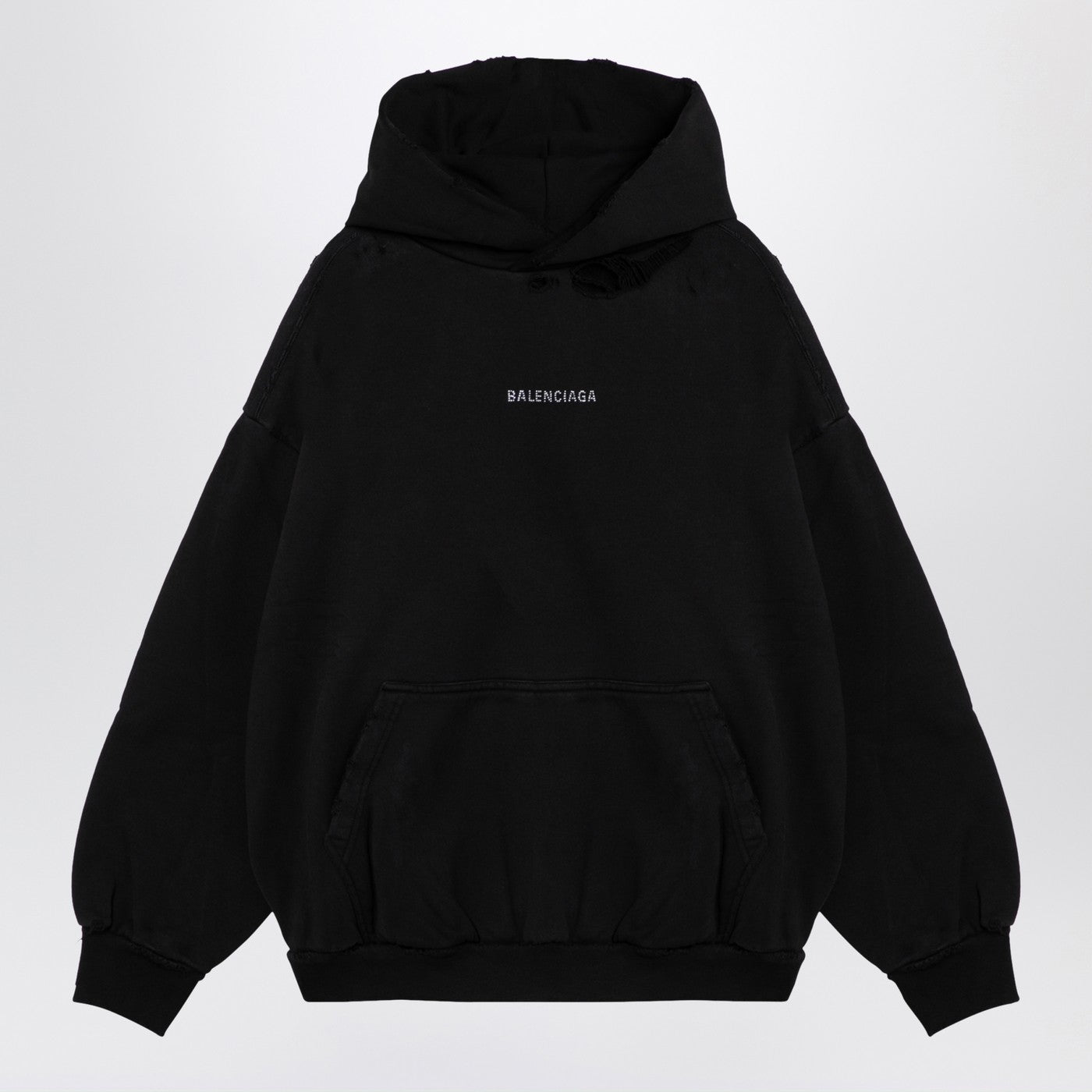 Balenciaga Balenciaga Back Black Hoodie With Wear