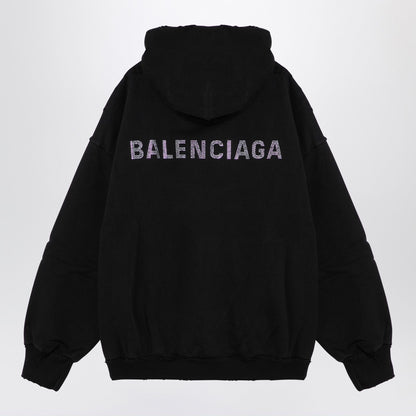 Balenciaga Balenciaga Back Black Hoodie With Wear