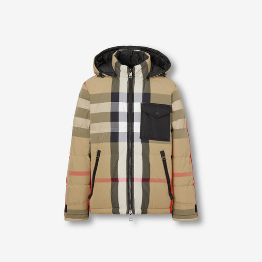 Reversible Check Puffer Jacket