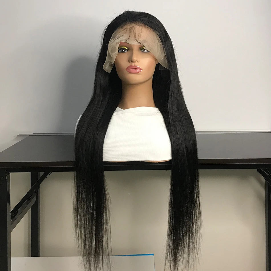 MEODI HAIR 250 Density Straight 13x6 Hd Lace Frontal Wig 30 40 Lace Wigs