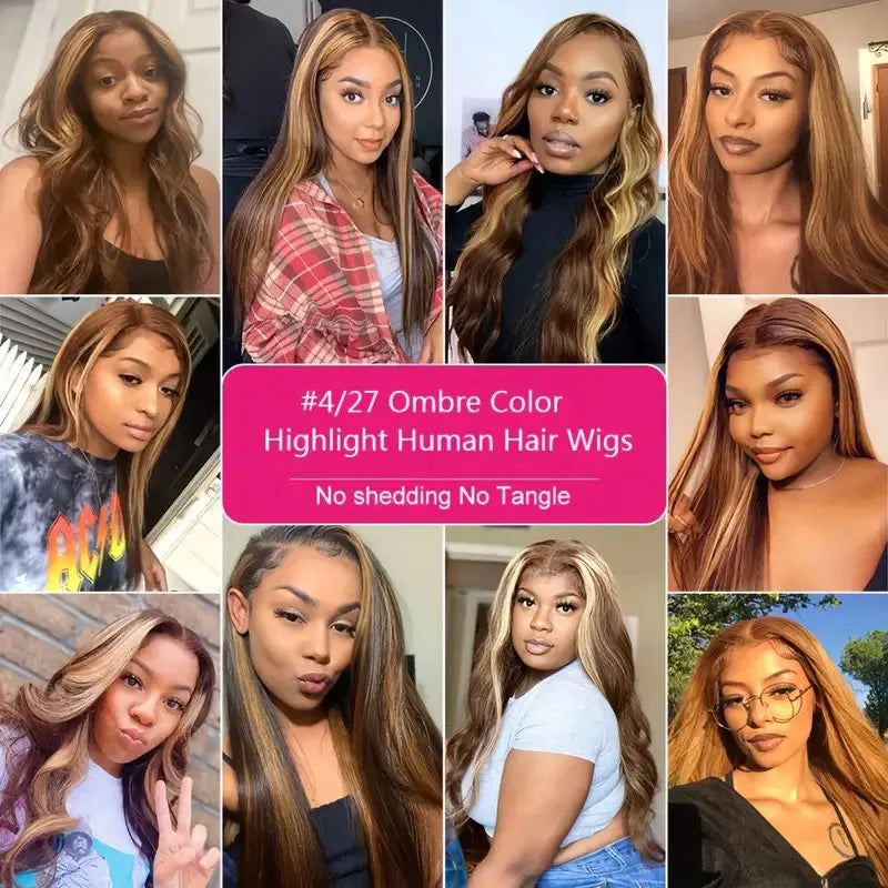 Hair Lace Straight Blonde 13X4 Lace Frontal Wigs For Women