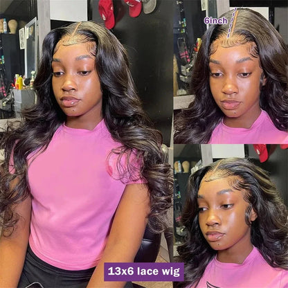 30 40 Inch Body Wave Lace Front Wig 13x4 13x6 Lace Frontal Wigs