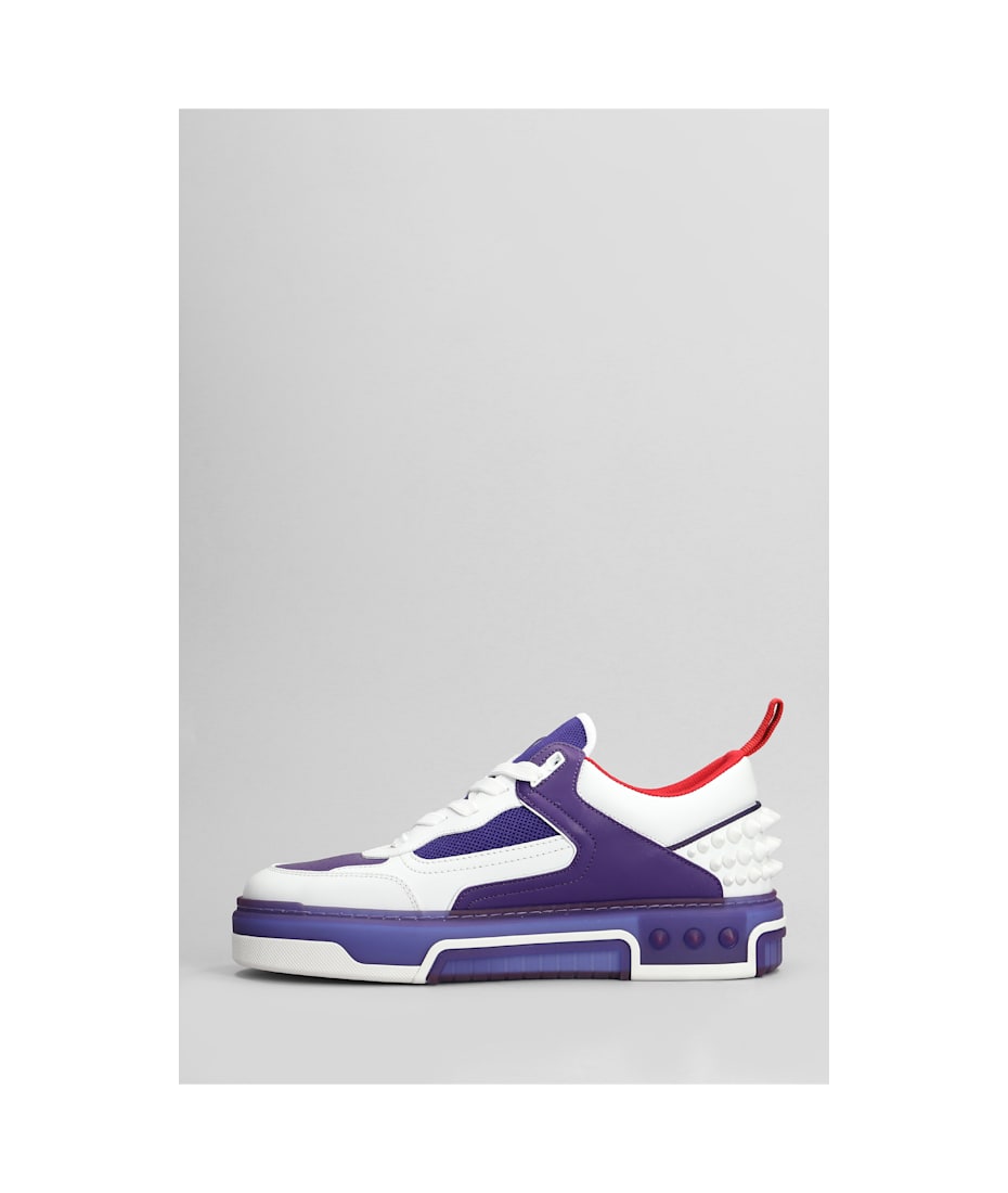 Christian Louboutin Astroloubi Sneakers In White Leather And Fabric