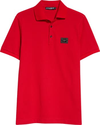 LOGO PLATE COTTON PIQUÉ POLO