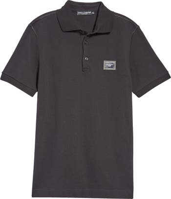 LOGO PLATE COTTON PIQUÉ POLO