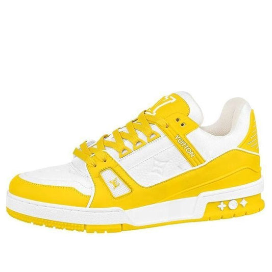 LOUIS VUITTON LV TRAINER 'WHITE YELLOW' 1AA6XM