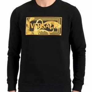 VERSACE HOODIE BLACK LOGO